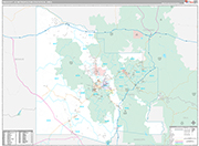 Prescott Metro Area Wall Map Premium Style