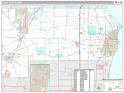 Racine Wall Map Premium Style