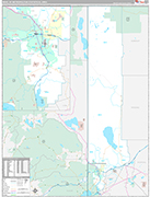 Reno Metro Area Wall Map Premium Style