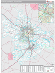 Richmond Wall Map Premium Style