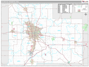 Rochester Wall Map Premium Style