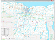 Rochester Metro Area Wall Map Premium Style