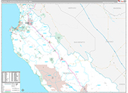 Salinas Metro Area Wall Map Premium Style