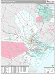 Savannah Wall Map Premium Style