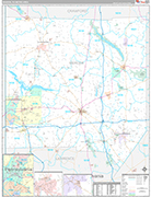 Sharon Wall Map Premium Style