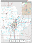 Springfield Wall Map Premium Style