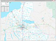 Syracuse Wall Map Premium Style