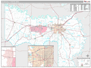 Texarkana Wall Map Premium Style