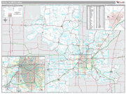 Tulsa Wall Map Premium Style