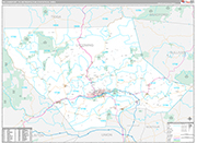 Williamsport Metro Area Wall Map Premium Style