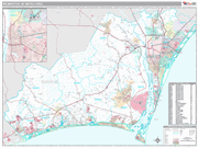 Wilmington Wall Map Premium Style