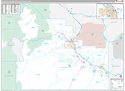 Yakima Wall Map Premium Style