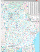 Georgia  Wall Map Premium Style