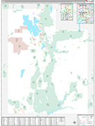 Utah Wall Map Premium Style