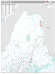 Northern Wall Map Premium Style