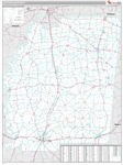Mississippi Northern State Sectional Wall Map Premium Style