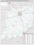 Southern Wall Map Premium Style