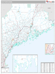 Southern Wall Map Premium Style