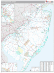 Southern Wall Map Premium Style