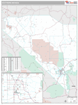 Southern Wall Map Premium Style