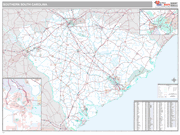 Southern Wall Map Premium Style