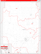 Craig Wall Map Red Line Style