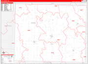 Dade Wall Map Red Line Style