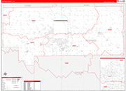 Howard Wall Map Red Line Style