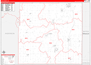 Linn Wall Map Red Line Style