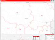 Moffat Wall Map Red Line Style