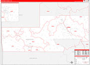 Montrose Wall Map Red Line Style