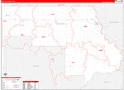 Morton Wall Map Red Line Style