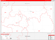 Todd Wall Map Red Line Style