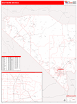 Nevada Southern State Sectional Map Red Line Style