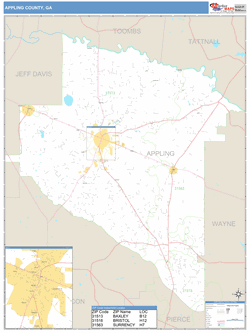 Appling County, GA Map Book (Basic Style)