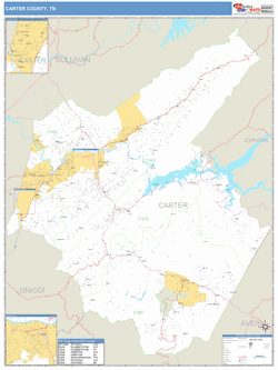 Carter County, TN Map Book (Basic Style)