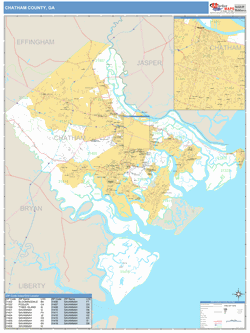 Chatham County, GA Map Book (Basic Style)