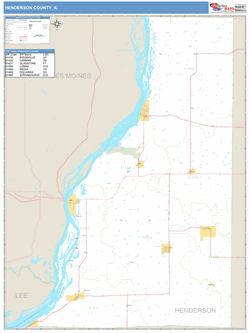 Henderson County, IL Map Book (Basic Style)