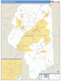 Lackawanna County, PA Map Book (Basic Style)