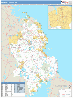 Plymouth County, MA Map Book (Basic Style)