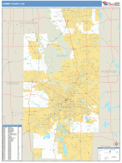 Summit County, OH Map Book (Basic Style)