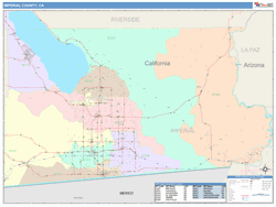 imperial county map ca cast book color california