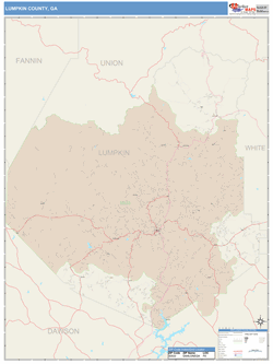 Lumpkin County, GA Map Book (Color Cast Style)