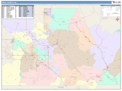 Pinal County, AZ Map Book (Color Cast Style)