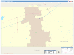 Sedgwick County, CO Map Book (Color Cast Style)