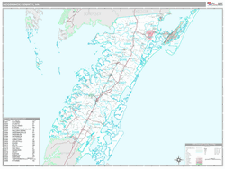 Accomack County, VA Map (Premium Style)