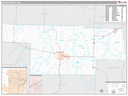 Audrain County, MO Map (Premium Style)