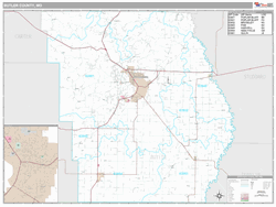 Butler County, MO Map (Premium Style)