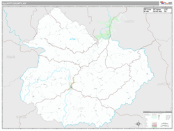 Elliott County, KY Map (Premium Style)