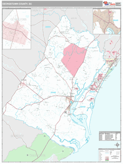 Georgetown County, SC Map (Premium Style)